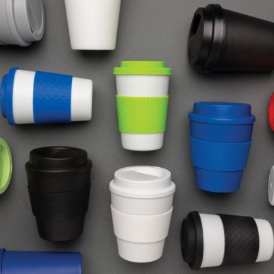 Reusable Coffee cup with screw lid 350ml