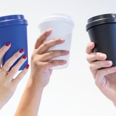 Reusable double wall coffee cup 300ml