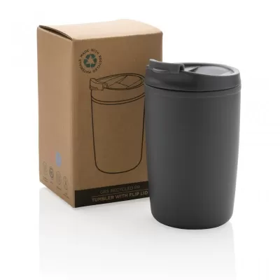 GRS Recycled PP tumbler with flip lid