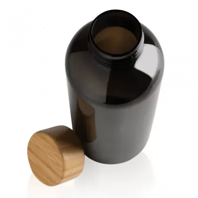 GRS RPET bottle with bamboo lid