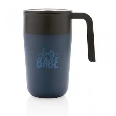 GRS Recycled PP and SS mug with handle