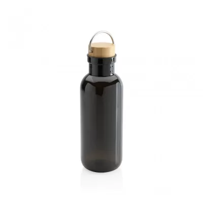 RCS RPET bottle with bamboo lid and handle