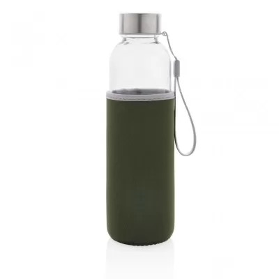 Glass bottle with neoprene sleeve