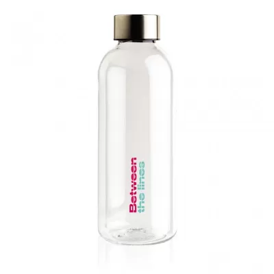 Leakproof water bottle with metallic lid