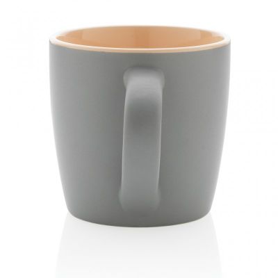 Ceramic mug with coloured inner