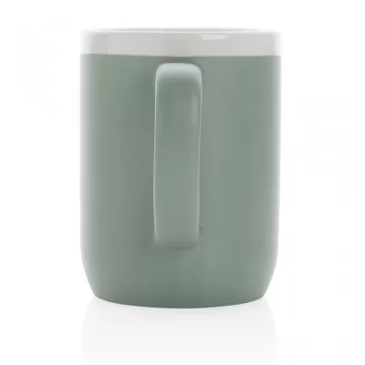 Ceramic mug with white rim 300ml