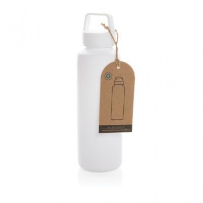 RCS certified recycled PP water bottle with handle