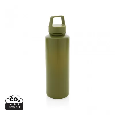 RCS certified recycled PP water bottle with handle