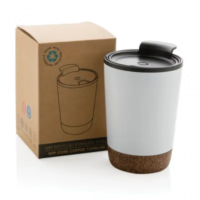 RCS Recycled stainless steel cork coffee tumbler