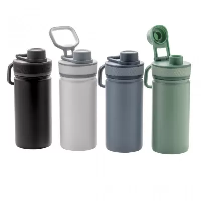 Vacuum stainless steel bottle with sports lid 550ml