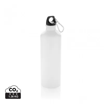 XL aluminium waterbottle with carabiner