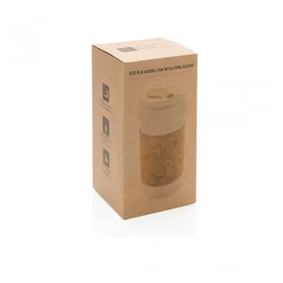 PLA 400ml can with cork sleeve