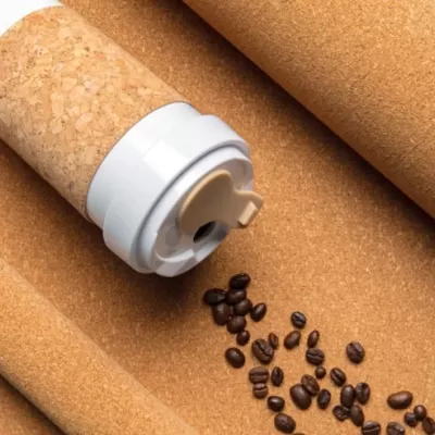 PLA 400ml can with cork sleeve