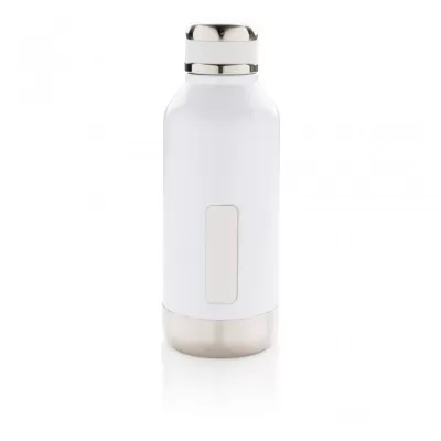 Leak proof vacuum bottle with logo plate