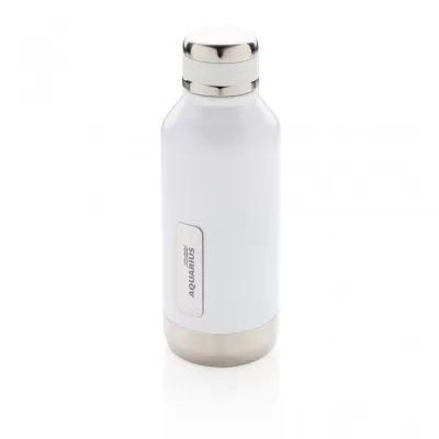 Leak proof vacuum bottle with logo plate