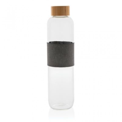 Impact borosilicate glass bottle with bamboo lid