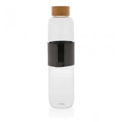 Impact borosilicate glass bottle with bamboo lid