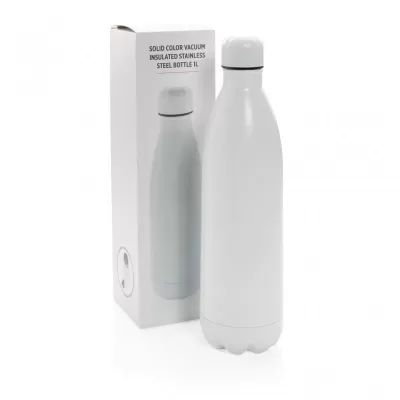 Solid colour vacuum stainless steel bottle 1L