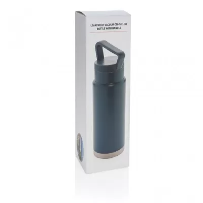 Leakproof vacuum on-the-go bottle with handle