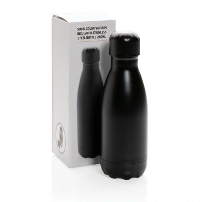 Solid colour vacuum stainless steel bottle 260ml