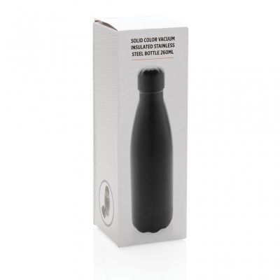 Solid colour vacuum stainless steel bottle 260ml