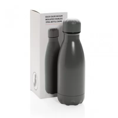 Solid colour vacuum stainless steel bottle 260ml