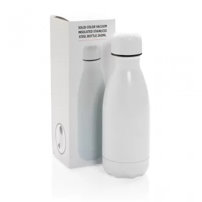 Solid colour vacuum stainless steel bottle 260ml