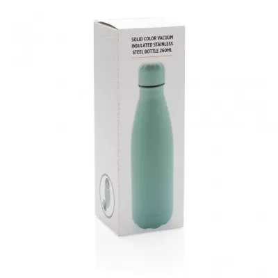 Solid colour vacuum stainless steel bottle 260ml