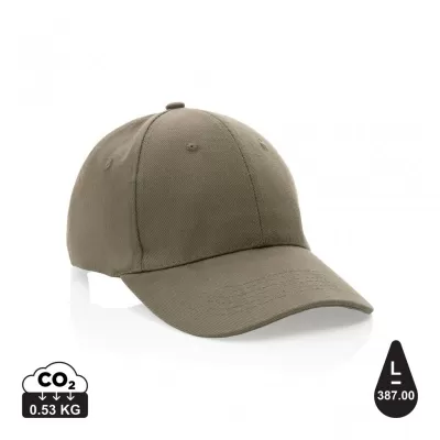 Impact 6 panel 280gr Recycled cotton cap with AWARE™ tracer