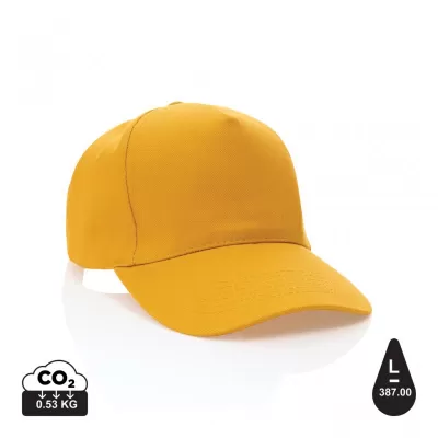 Impact 5panel 280gr Recycled cotton cap with AWARE™ tracer