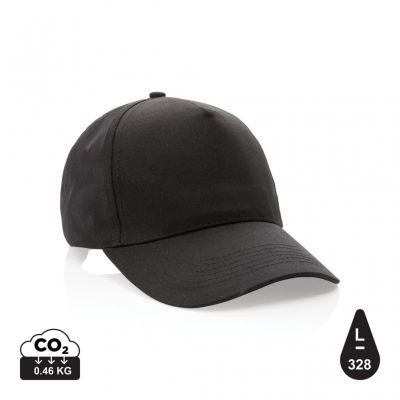 Impact 5 panel 190gr Recycled cotton cap with AWARE™ tracer