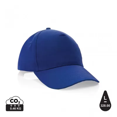 Impact 5 panel 190gr Recycled cotton cap with AWARE™ tracer