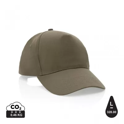 Impact 5 panel 190gr Recycled cotton cap with AWARE™ tracer