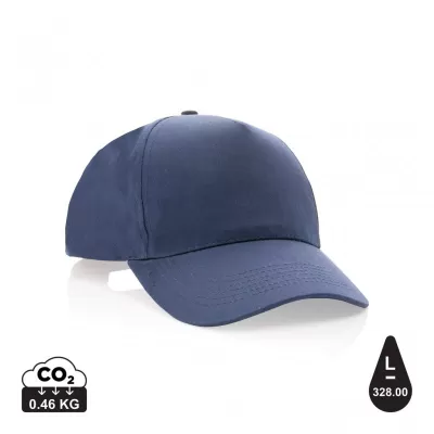 Impact 5 panel 190gr Recycled cotton cap with AWARE™ tracer