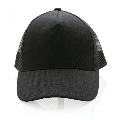 Impact AWARE™ Brushed rcotton 5 panel trucker cap 190gr