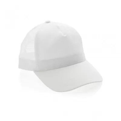 Impact AWARE™ Brushed rcotton 5 panel trucker cap 190gr