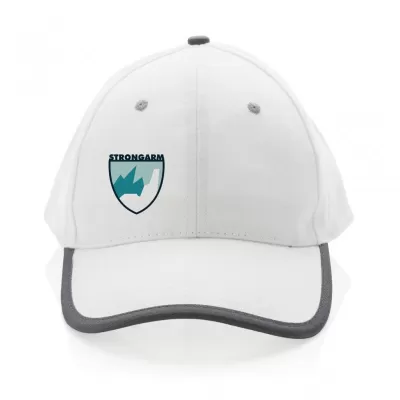 Impact AWARE™ Brushed rcotton 6 panel contrast cap 280gr