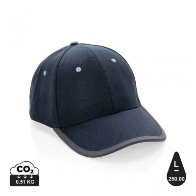 Impact AWARE™ Brushed rcotton 6 panel contrast cap 280gr