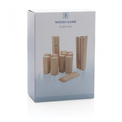 Wooden kubb set