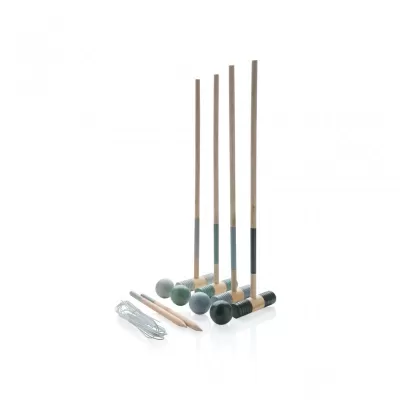 Wooden croquet set