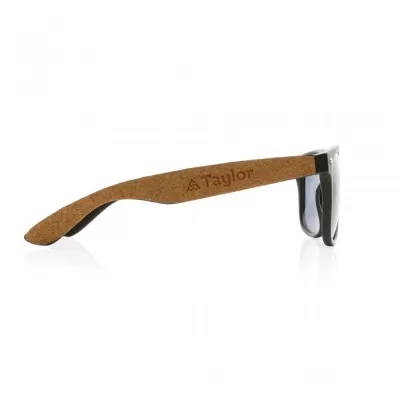 GRS recycled PC plastic sunglasses with cork