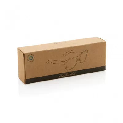 GRS recycled PC plastic sunglasses with cork