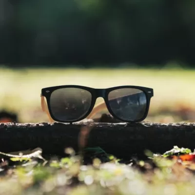 Bamboo and RCS recycled plastic sunglasses