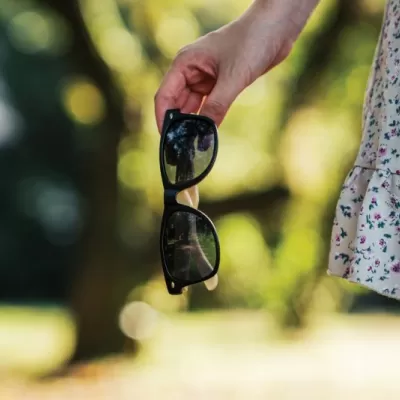 Bamboo and RCS recycled plastic sunglasses