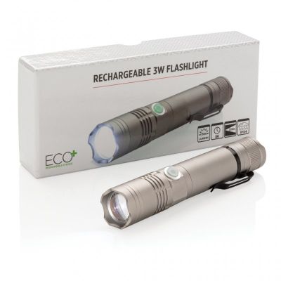 Rechargeable 3W flashlight