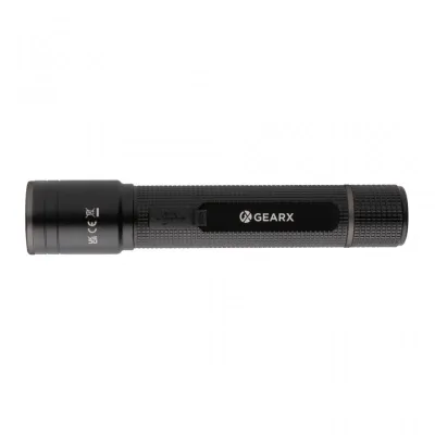 Gear X RCS recycled aluminium USB-rechargeable torch