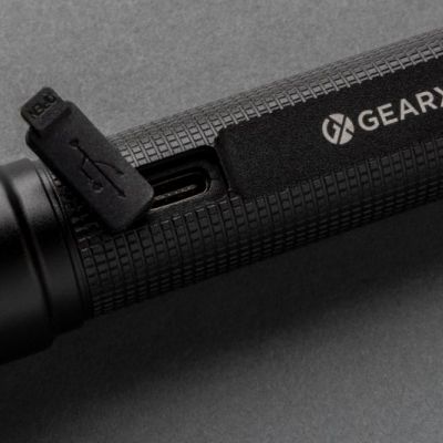 Gear X RCS recycled aluminum USB-rechargeable torch