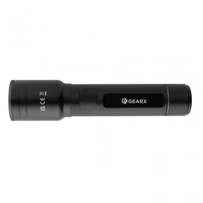 RCS recycled aluminium USB-rechargeable heavy duty torch