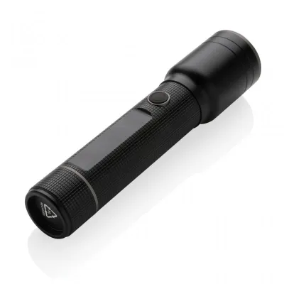 RCS recycled aluminium USB-rechargeable heavy duty torch