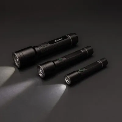 RCS recycled aluminium USB-rechargeable heavy duty torch